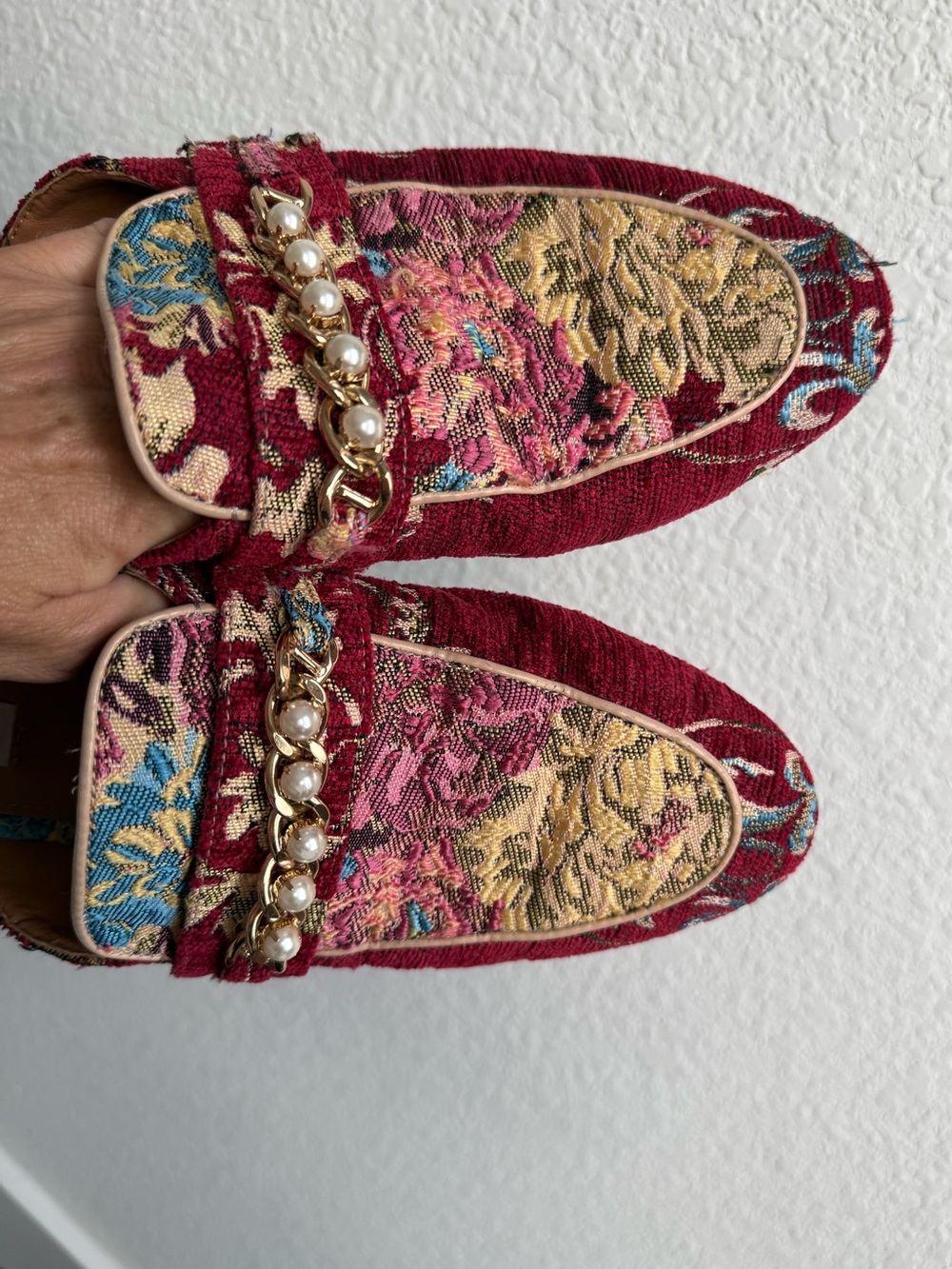 Steve Madden Musk Brocade Mules sz: 9.5 - Picture 6 of 10